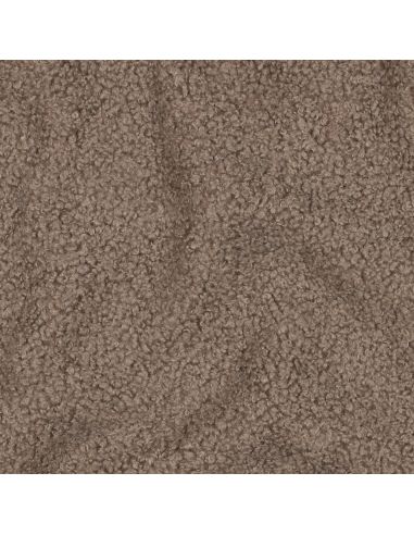 Dubbelzijdige Teddy-fleece stof - Taupe