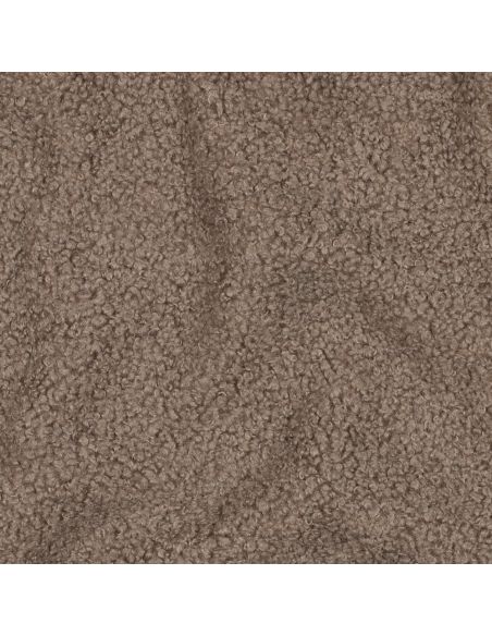 Dubbelzijdige Teddy-fleece stof - Taupe