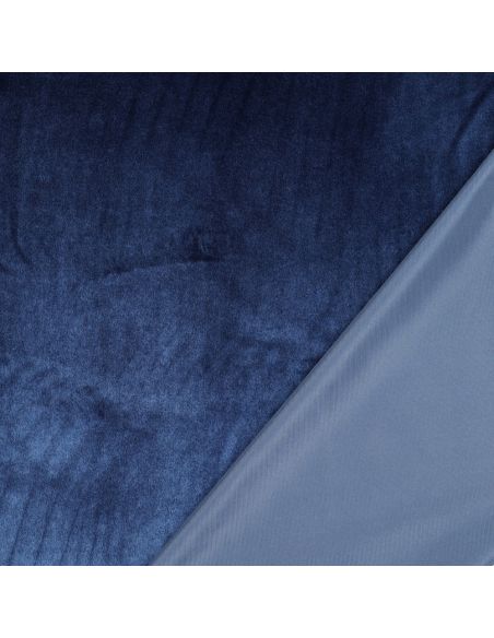Luxe fluwelen meubelstof - Marineblauw