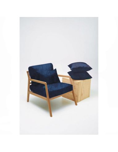 Luxe fluwelen meubelstof - Marineblauw