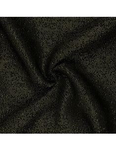 Jute lurex stof - Zwart