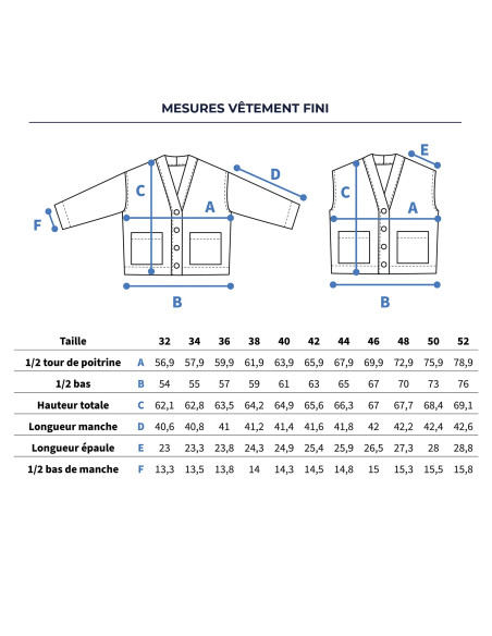 Macao jas en vest patroon - Ikatee