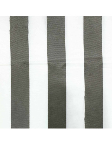 Ligstoel doek - Wit en taupe