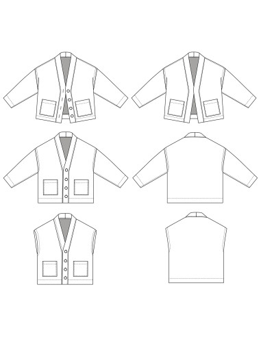 Macao jas en vest patroon - Ikatee